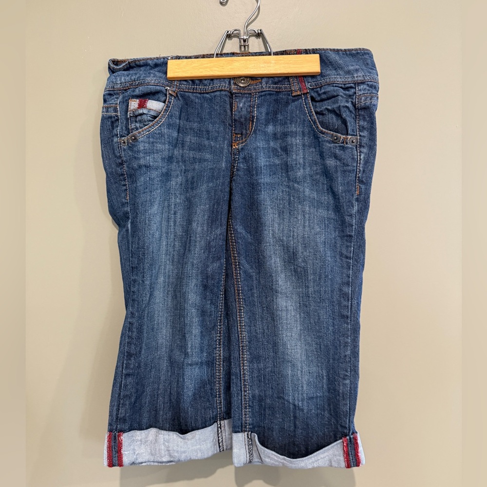 Rewind Dark Blue Cropped Women's Jeans